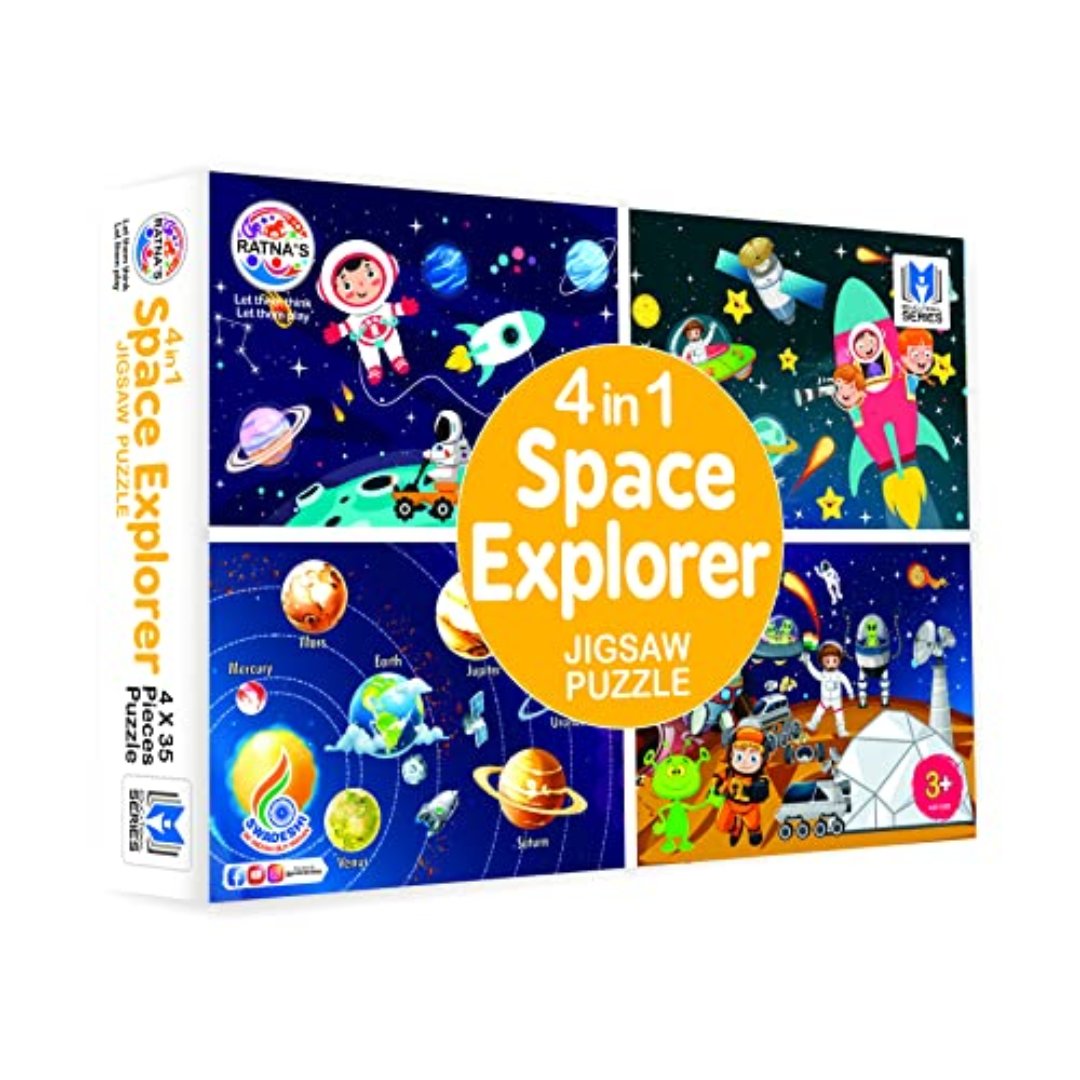 RATNA'S 4 In 1 Space Explorer Jigsaw Puzzle - Kukus Toys